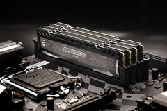 Ballistix Sport LT 64GB Kit (16GBx4) DDR4 2666 MT/s (PC4-21300) DR x8 DIMM 288-Pin - BLS4K16G4D26BFSB (Gray)