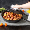 Lodge Seasoned Cast Iron Skillet - 12 Inch Ergonomic Frying Pan with Assist Handle with Cast Iron Cover