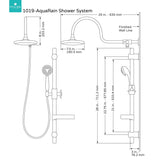 PULSE ShowerSpas 1019-CH Aqua Rain Shower System with 8