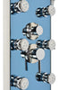 Blue Ocean 52” Stainless Steel SPV878392H Shower Panel with Rainfall Shower Head, 8 Adjustable Nozzles, and Spout