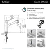 KRAUS KPF-2610SFS Oletto Kitchen Faucet, 10.5 inch, Spot Free Stainless