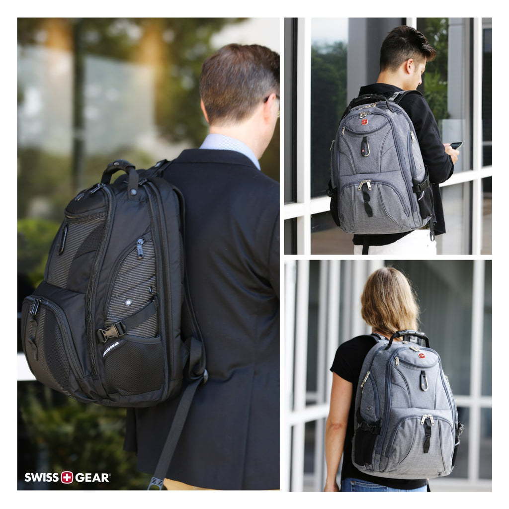 SwissGear 1900 Scansmart TSA Laptop Backpack - Grey Heather