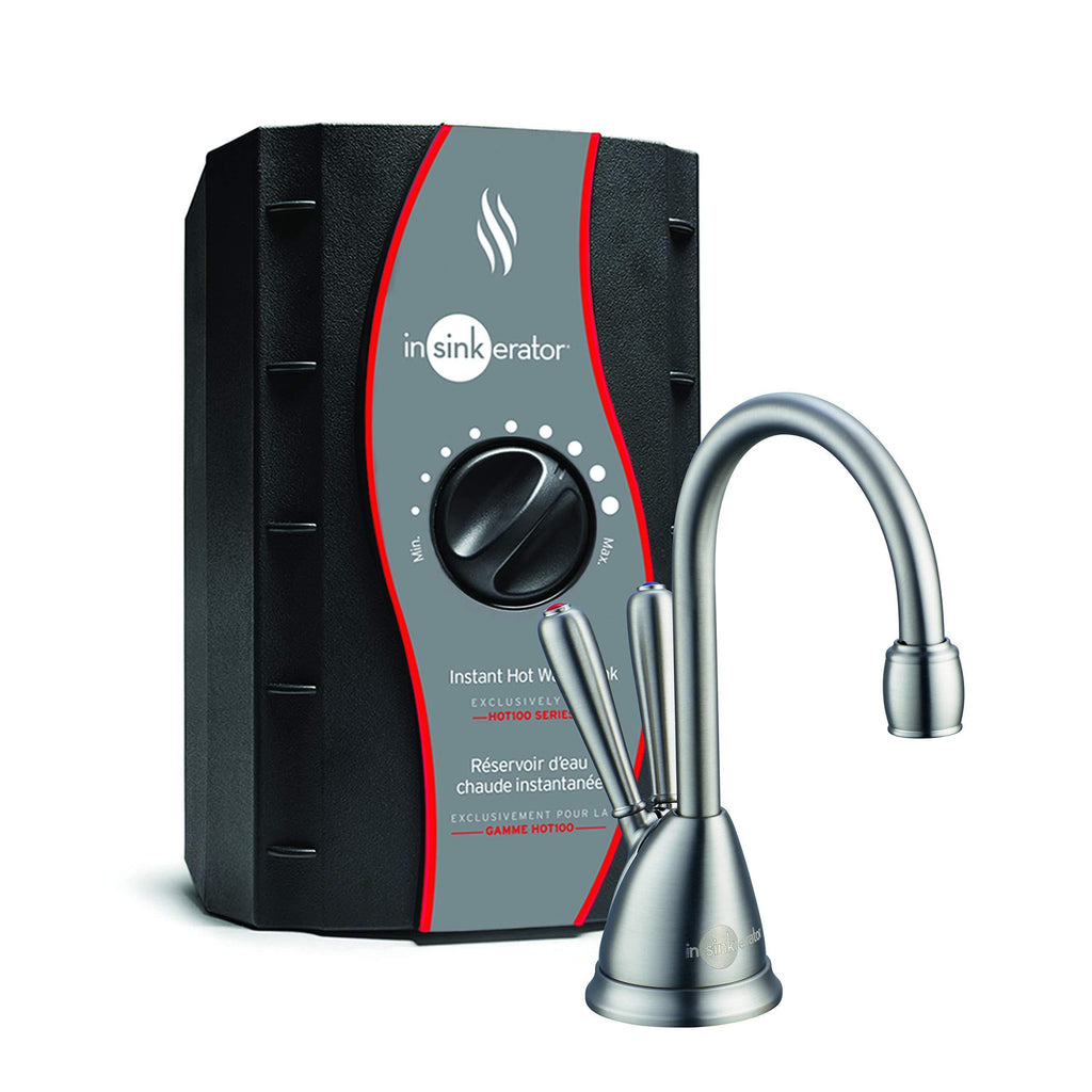 InSinkErator View Instant Hot & Cold Water Dispenser - Faucet & Tank, Satin Nickel, HC-ViewSN-SS