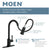 Moen 7545ORB Camerist Single-Handle Kitchen Faucet with Pullout Spout, Oil Rubbed Bronze