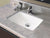 DECOLAV 1402-CWH Callensia Classically Redefined Rectangular Vitreous China Undermount Lavatory Sink with Overflow, White