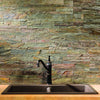 Aspect Peel and Stick Stone Overlay Kitchen Backsplash - Weathered Quartz (Approx. 15 sq ft Kit) - Easy DIY Tile Backsplash