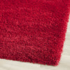 Safavieh California Premium Shag Collection Red Square Area Rug (6'7